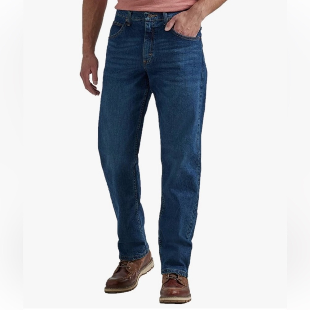 Wrangler Men's Dark Blue Straight Jeans